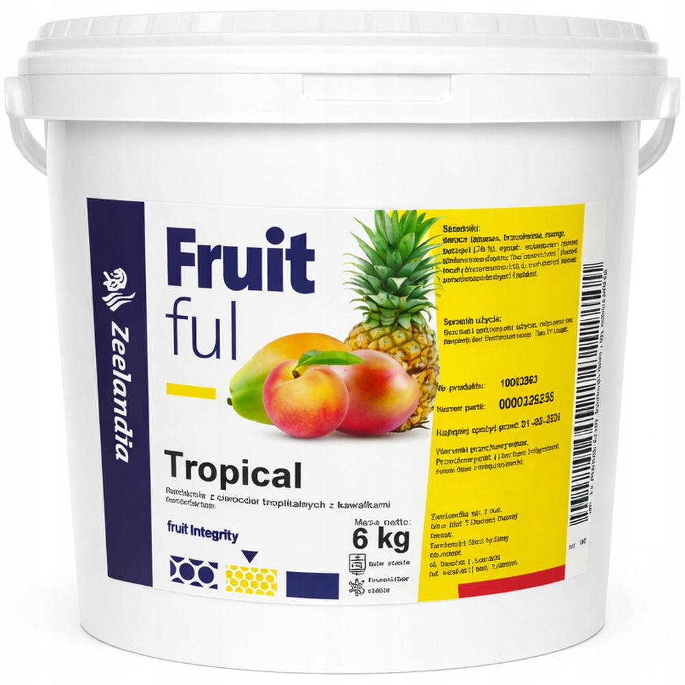 Nadzienie o smaku tropikalnym z owocami owoce w żelu tropikalne 6kg