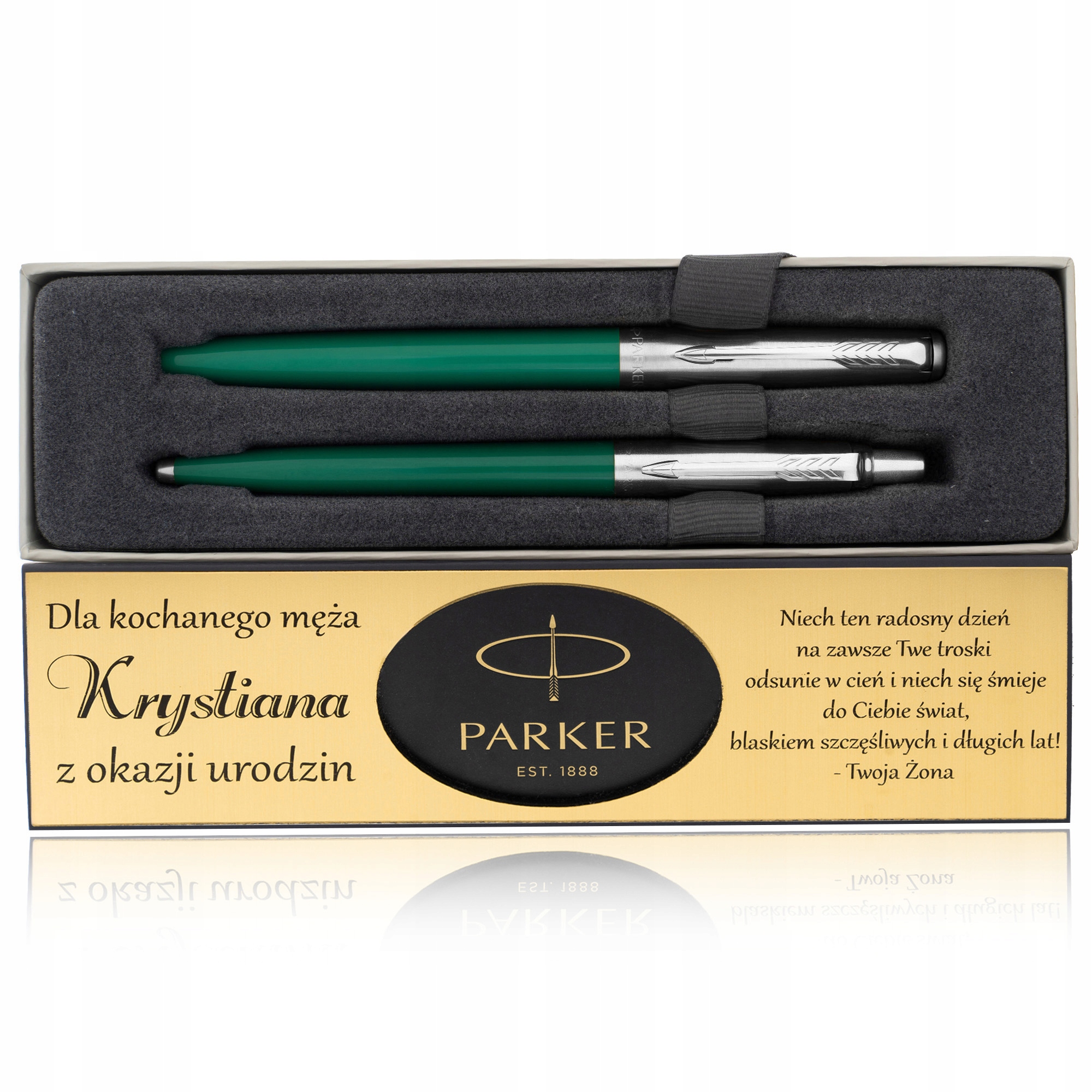 ZESTAW PREZENTOWY PARKER JOTTER Z GRAWEREM PIÓRO WIECZNE+DŁUGOPIS+DEDYKACJA EAN (GTIN) 5906639014119