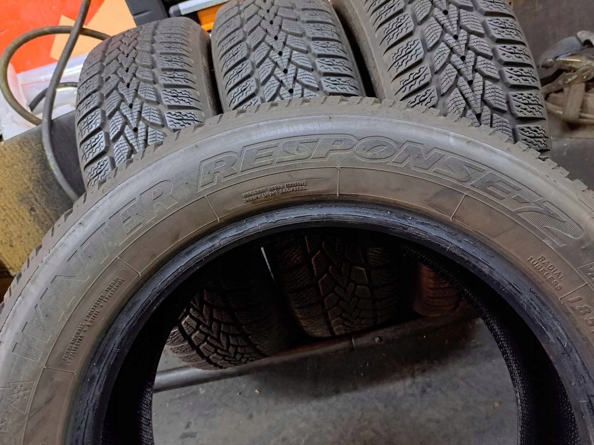 185/60R15 88T Dunlop Winter Response- 2 CENA ZA KOMPLET Indeks nośności 88 - 560 kg
