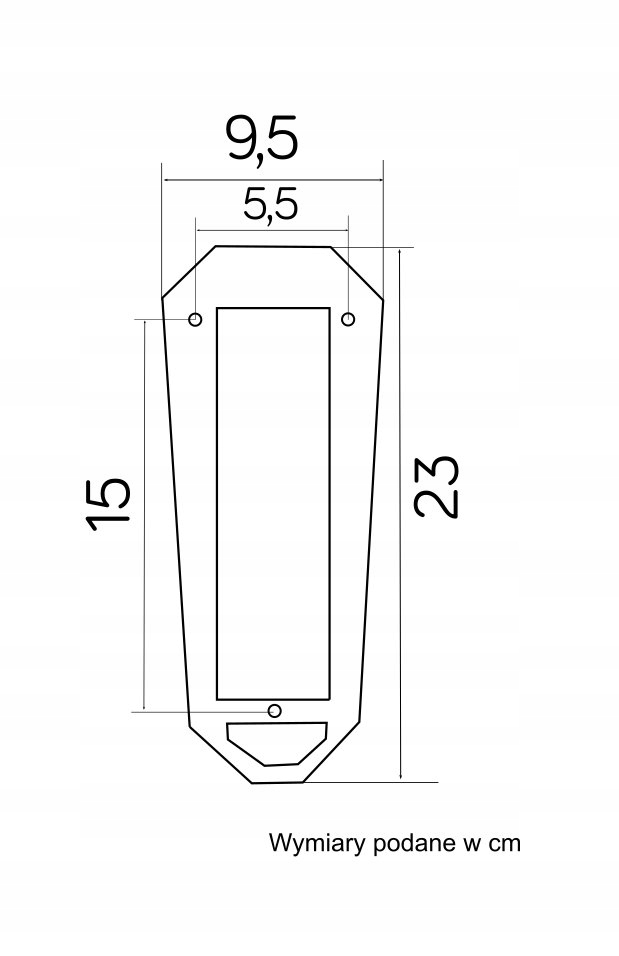 Kinkiet ogrodowy dymiony klosz 25 cm KULE CLASSIC Zasilanie sieciowe