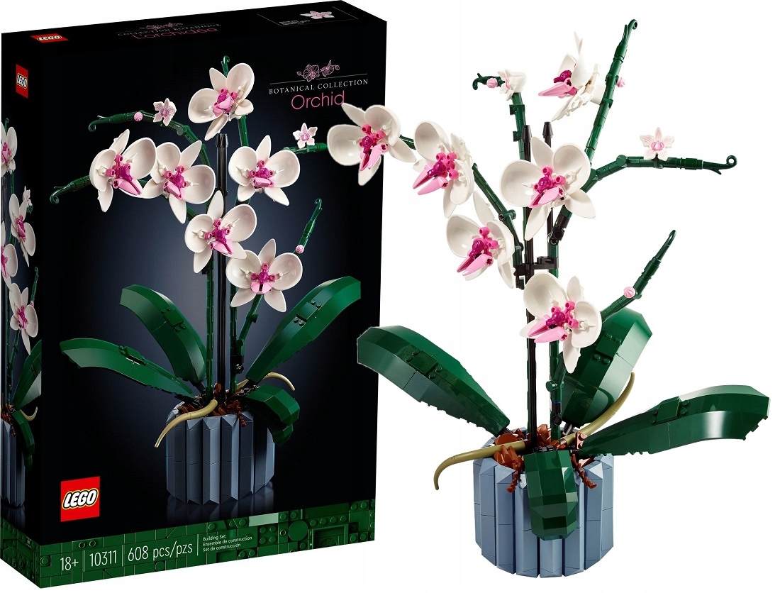 Stavebnice 608ele Lego Icons Orchidej Květina 10311