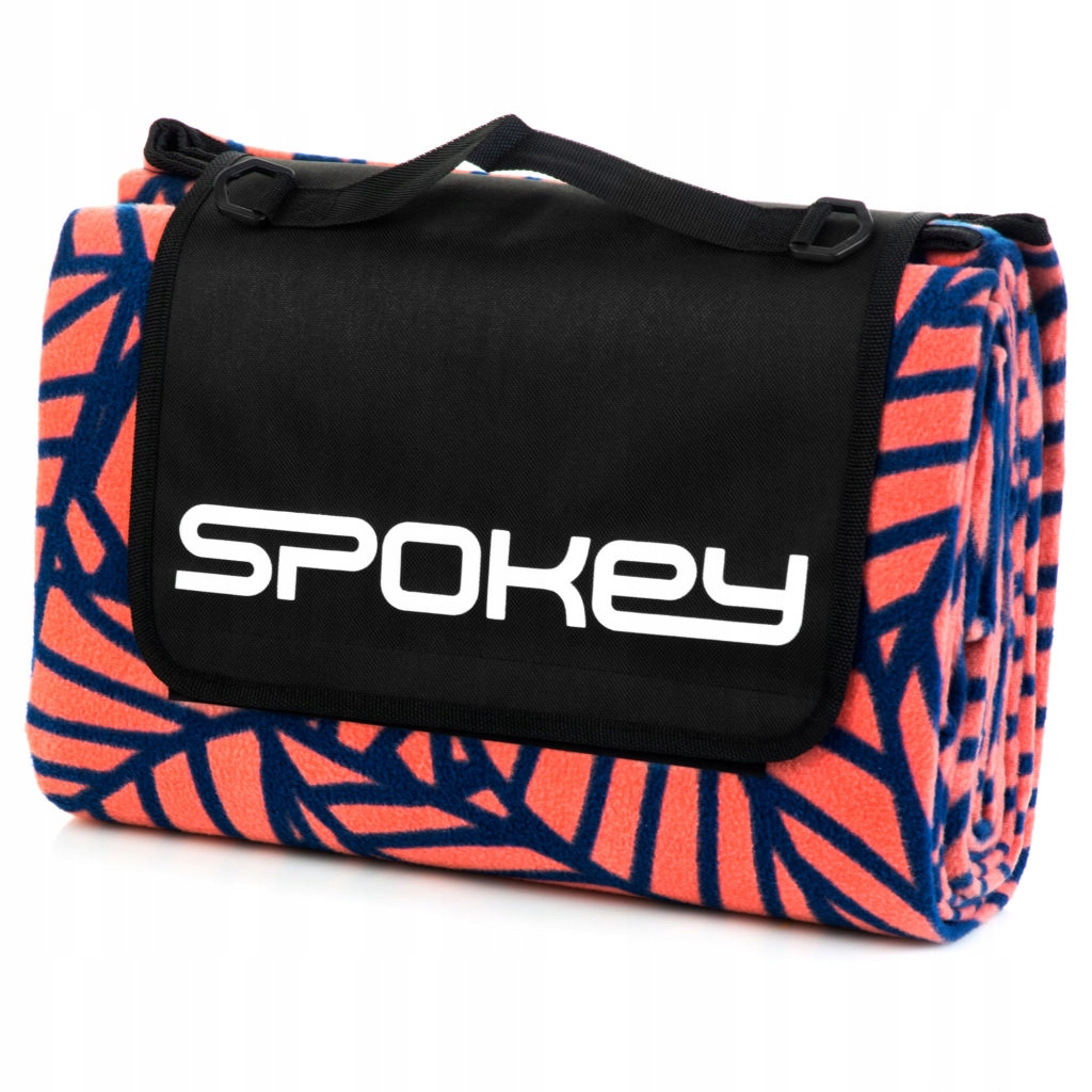 Spokey Picnic Leaf Pikniková deka s popruhem 180 x 210 cm