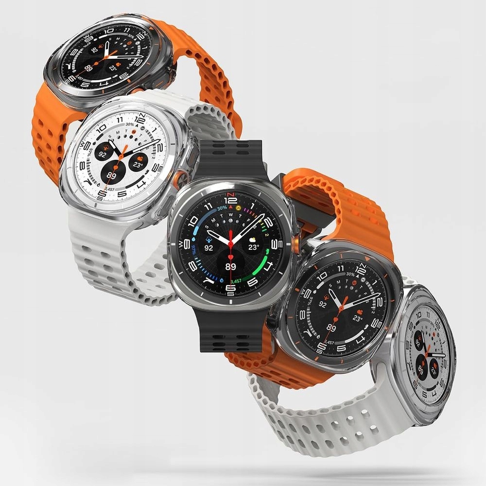 ETUI +SZKŁO 2w1 Defense Case Ochrona 360 do Samsung Galaxy Watch Ultra 47mm Materiał tworzywo sztuczne