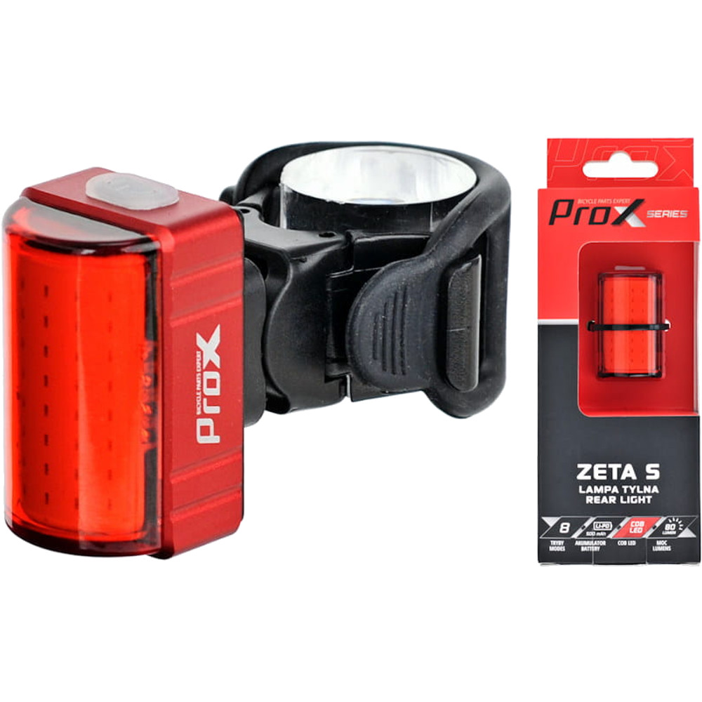 

Lampka Rowerowa Tylna ProX Zeta S Led 80Lm Usb