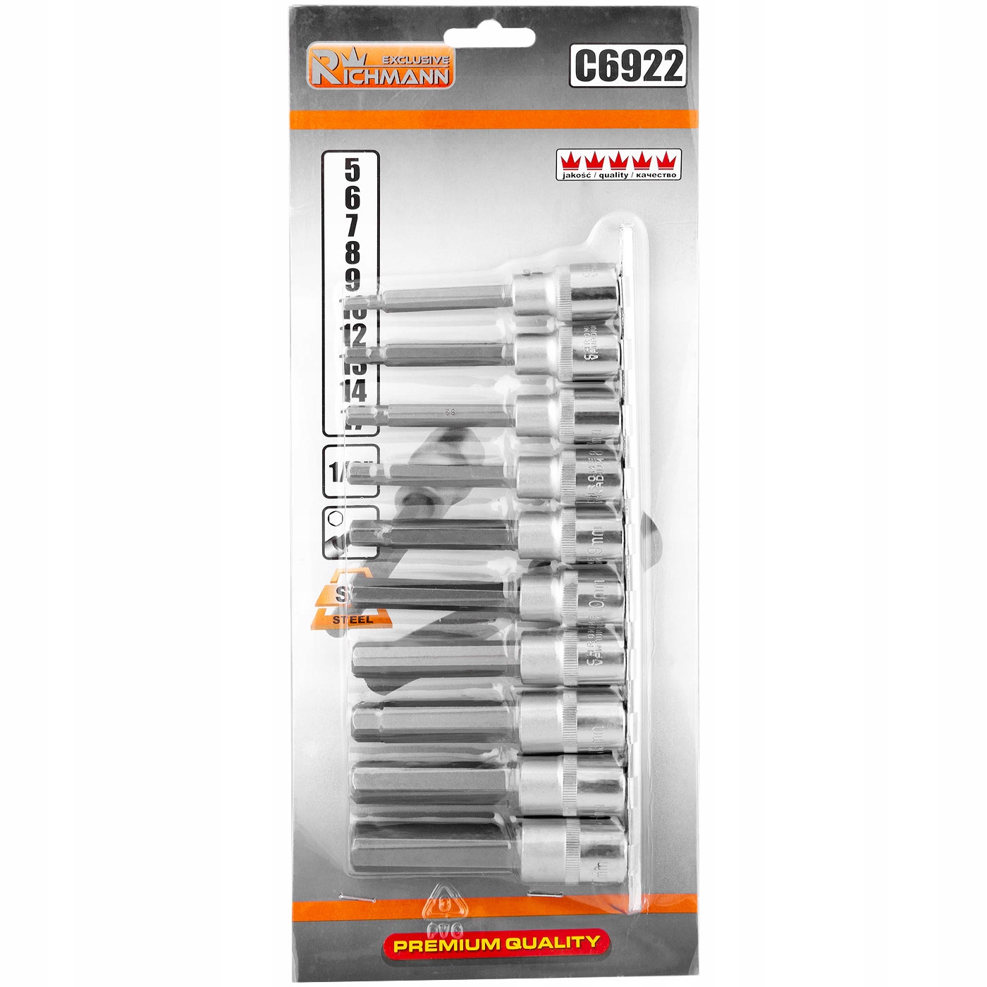 KLUCZE TRZPIENIOWE IMBUS H5 H17 1 2 LISTWA C6922 Number of Elements sets