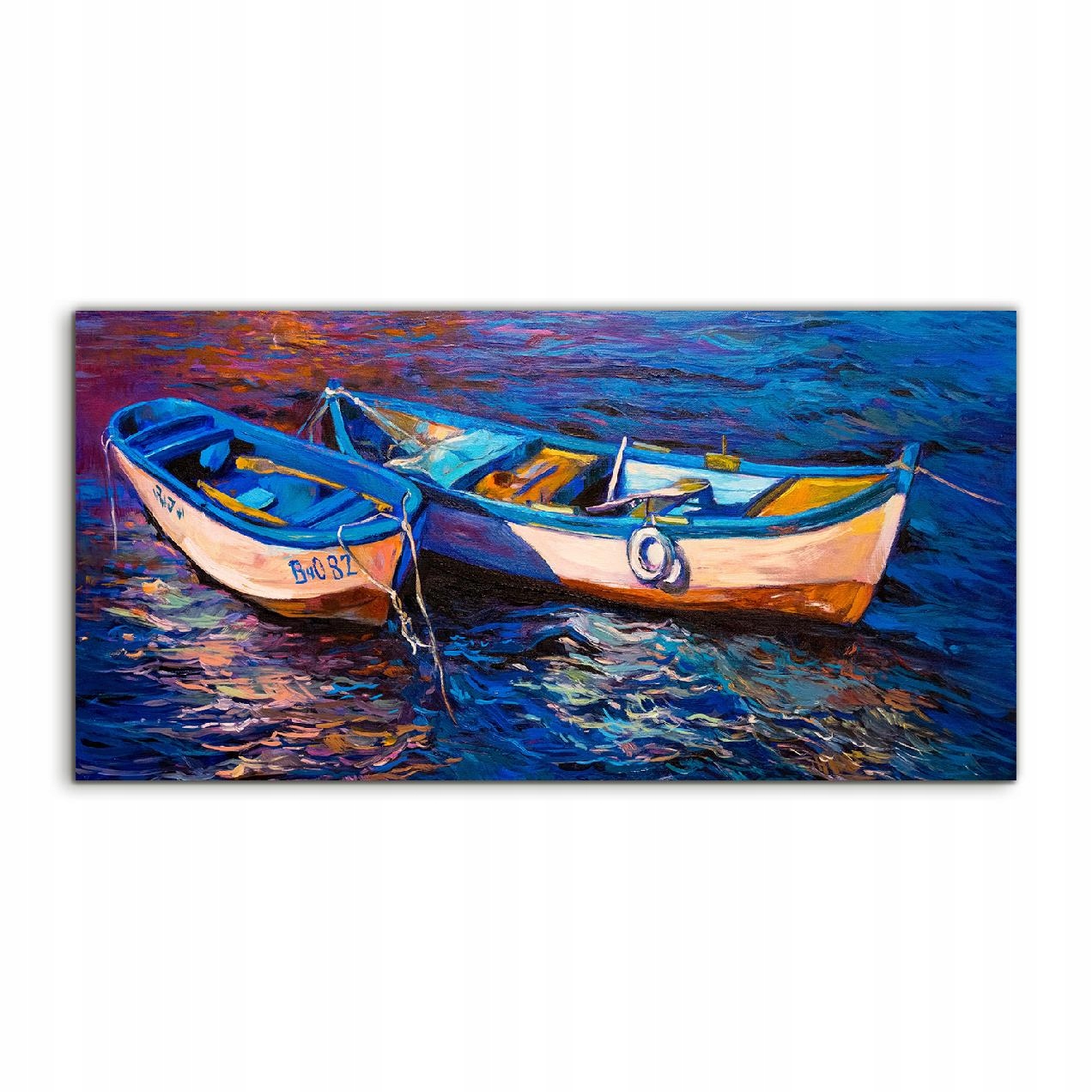 

Obraz 140x70 nowoczesny Łódka Rybacka Woda wiszący