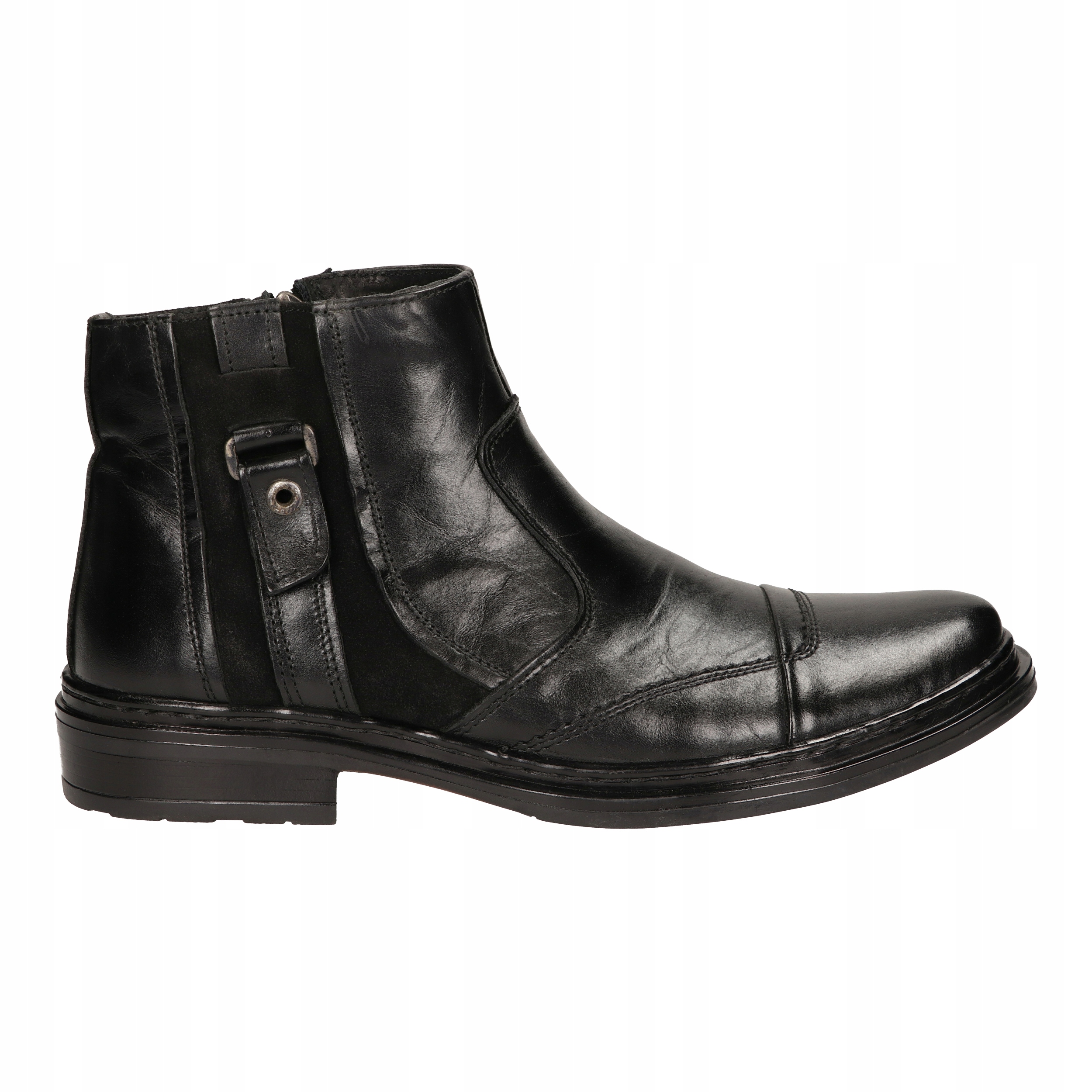 BUTY MĘSKIE SZTYBLETY SKÓRZANE POLSKIE ZIMOWE TRZEWIKI MEDARDD 366CZ R40 Marka Medard