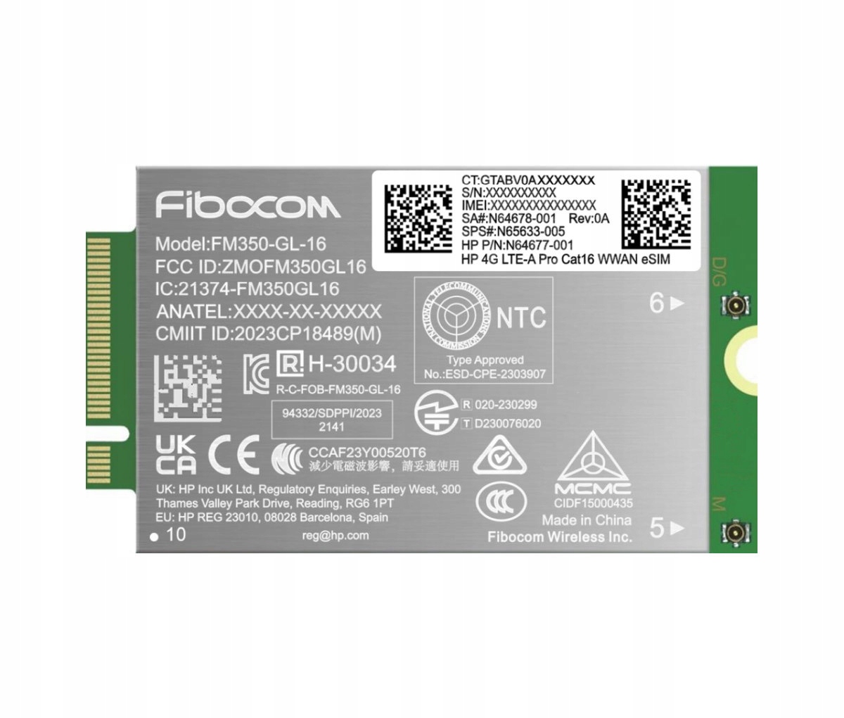 Hp 4G Lte-ap Wwan AM5R3AA