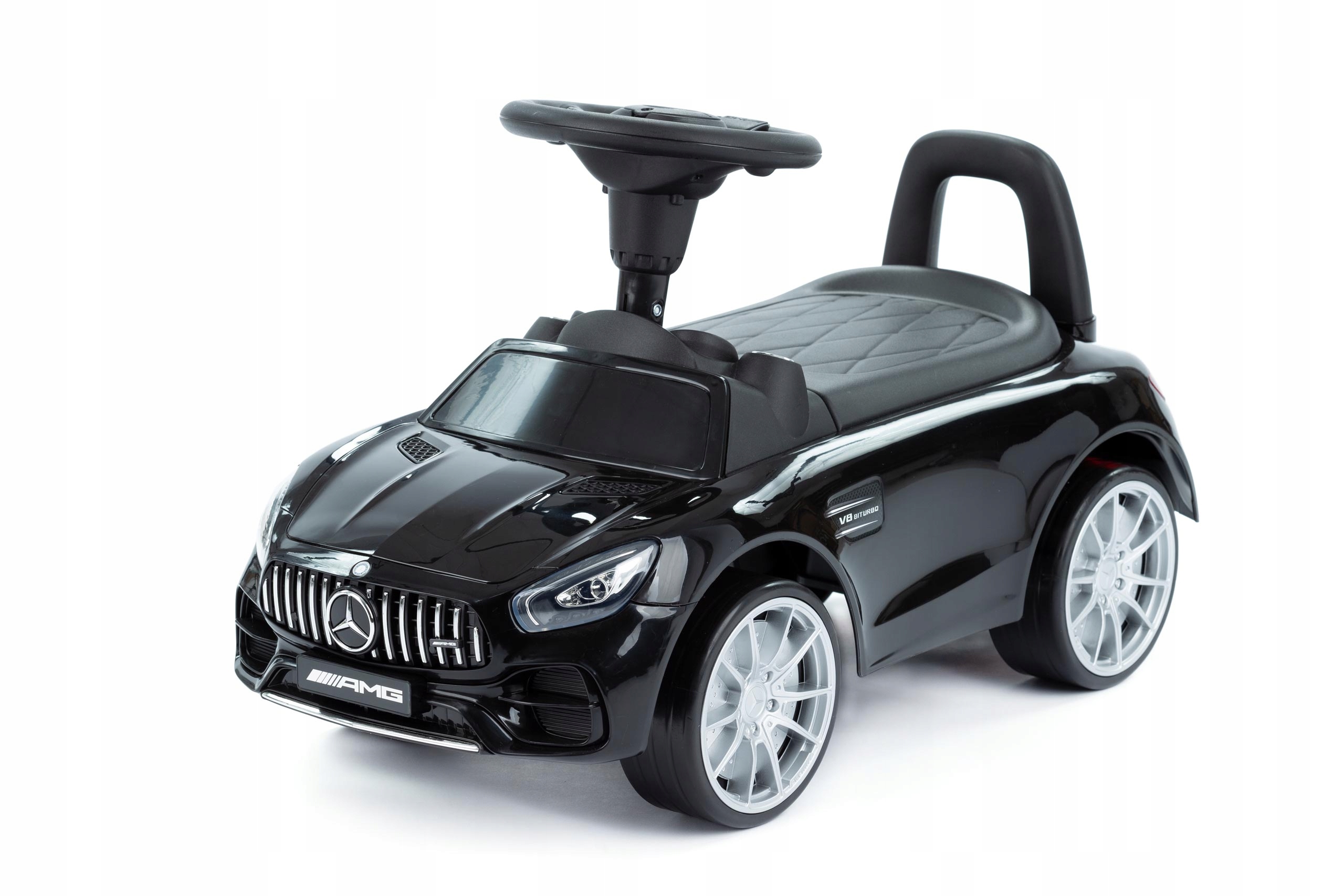 

Jeździk auto Mercedes Amg Gt pchacz gumowe koła