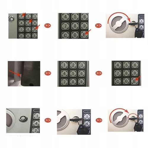 Sejf z szyfrem Malatec 22627 Długość wewnętrzna 17 cm