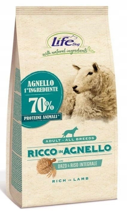 Life Dog Suché Krmivo Pro Psy Jehněčí 12 kg