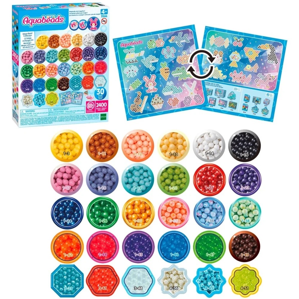 Aquabeads kreatywny zestaw koralików 2400 elementów uzupełniający