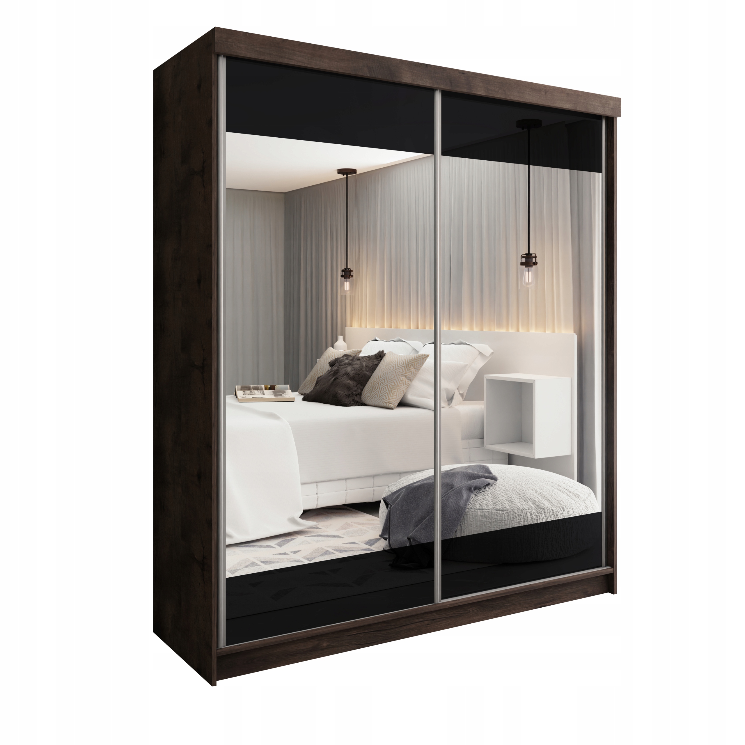 Posuvná Skříň Barcelona B-32 200 tmavě jasan