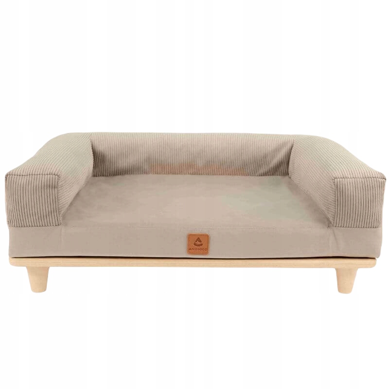 Animood legowisko sofa welurowa psa Sonya szara