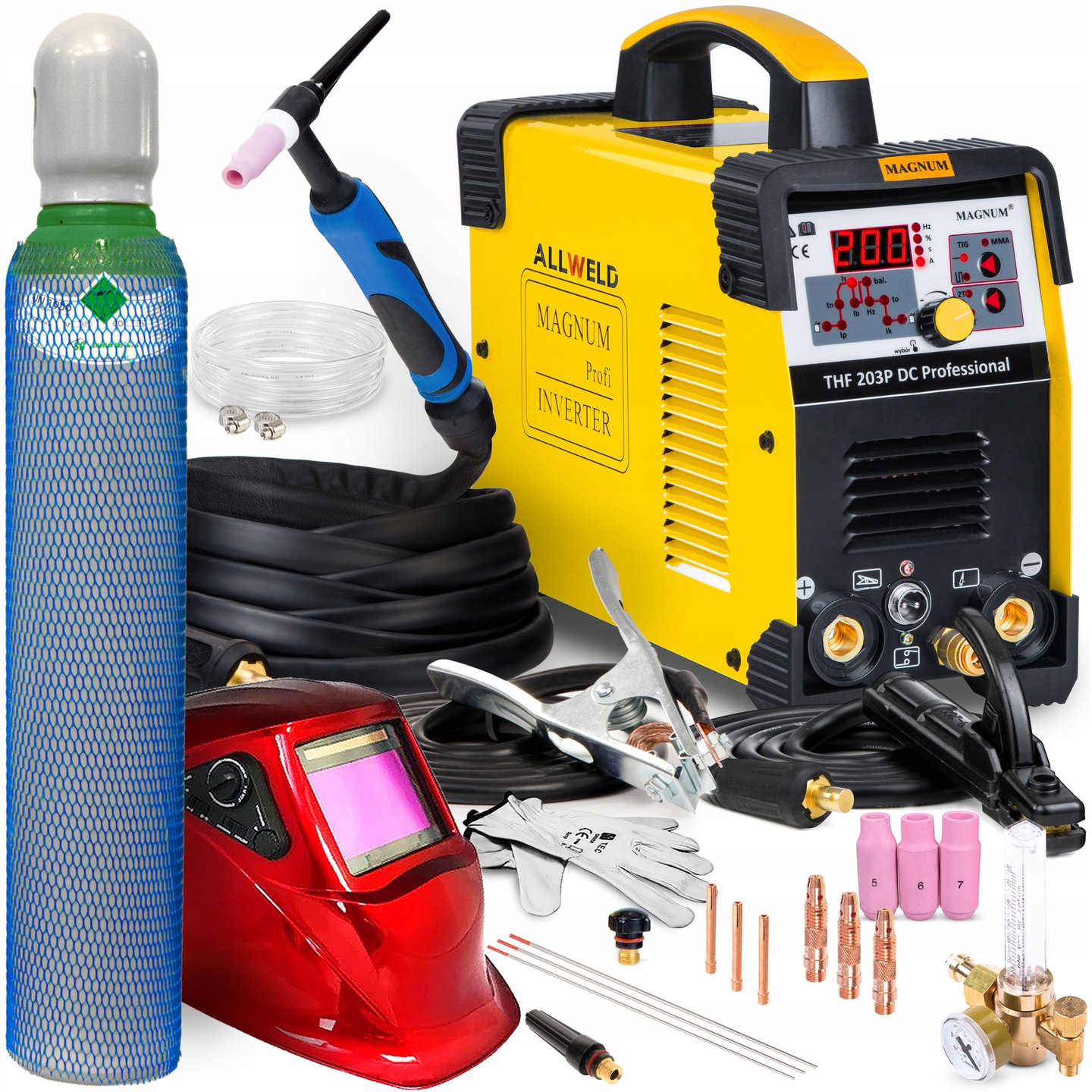 Invertorová Svářečka Magnum Thf 203P Tig DC Mma Puls Igbt Hf 230V 200A Hf