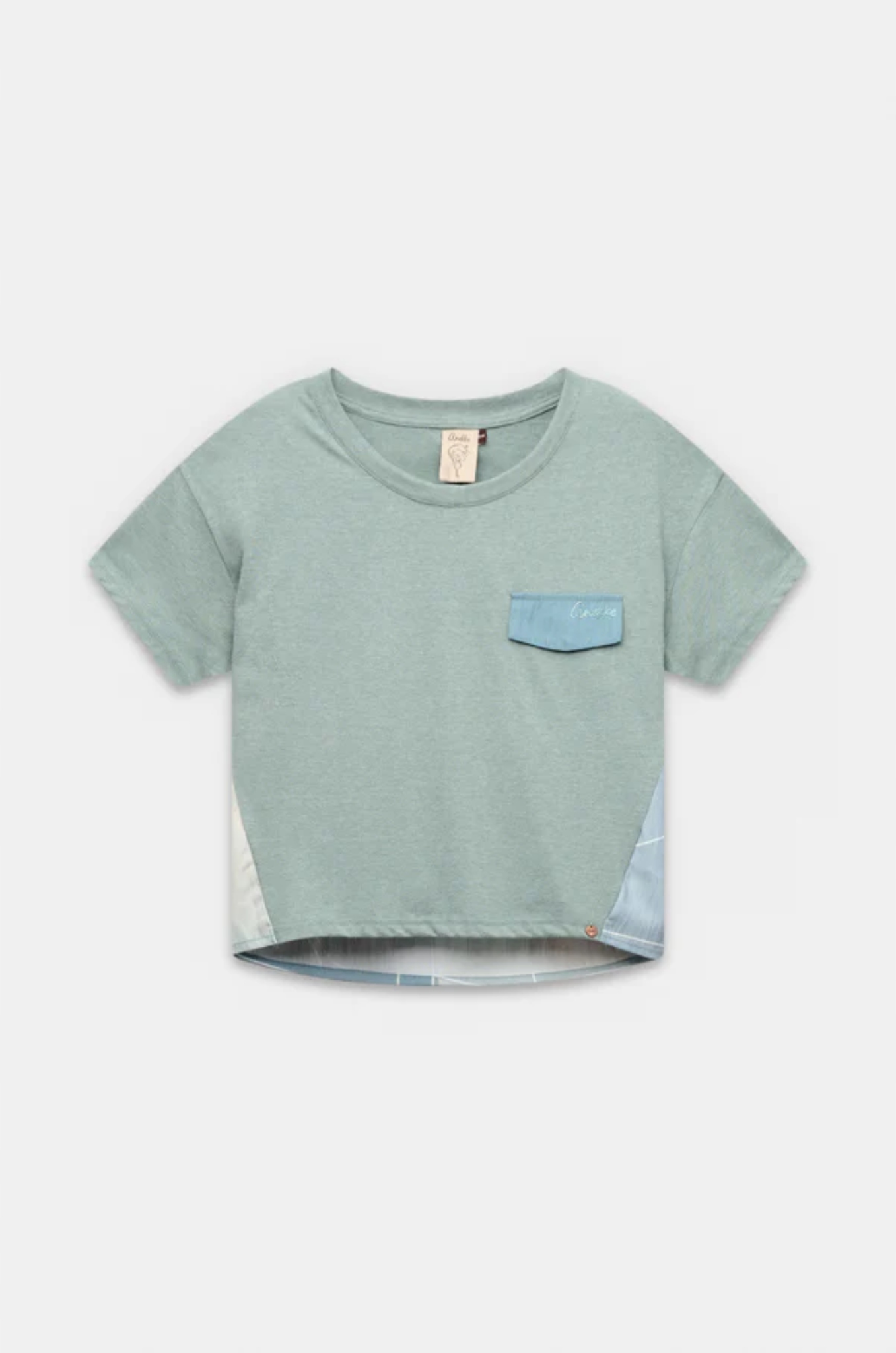 Anekke Sophia T-Shirt L/XL Crop Top Modré Tričko s krátkým rukávem