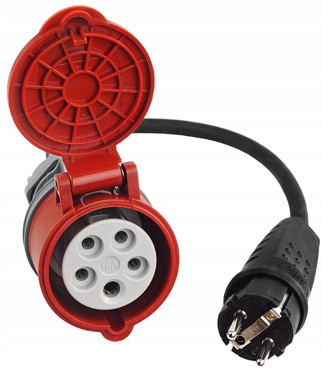 Adapter do zasilania przenośnej ładowarki Ev z gniazdka 230V Na Siłę 400V