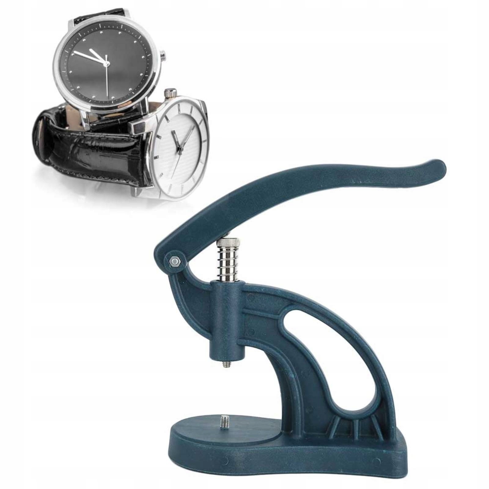 PRASA ZEGARMISTRZOWSKA PRASKA DO ZEGARKÓW ZESTAW + PŁYTKI DOCISKOWE Stan opakowania oryginalne