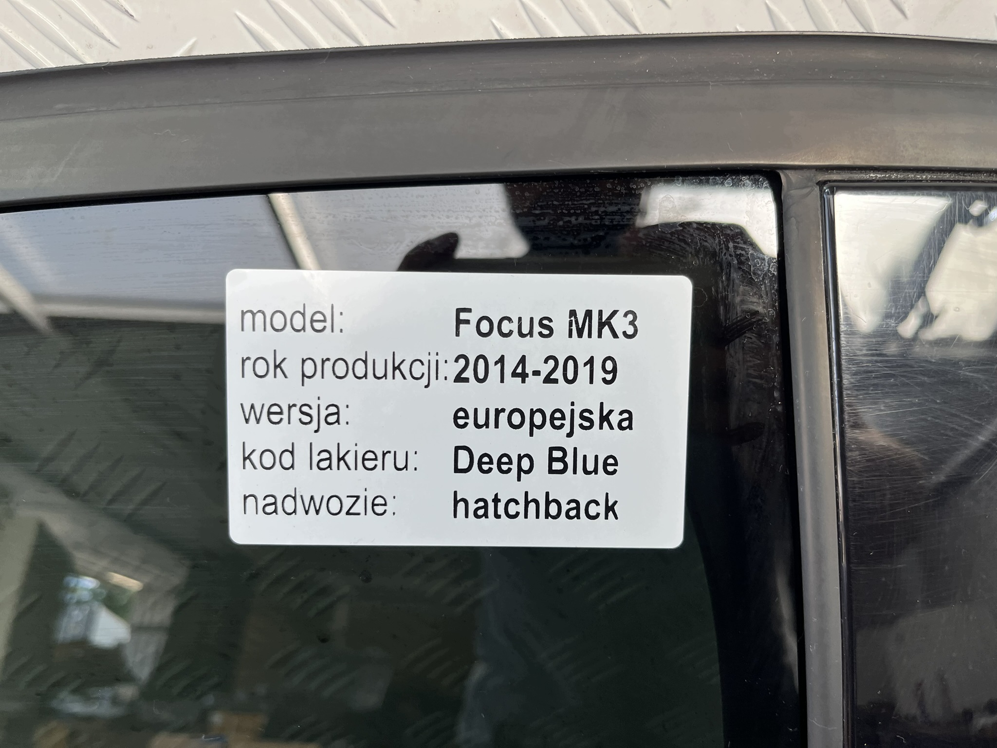 FORD FOCUS MK3 LIFT 14-18 door front + rear. right HF DEEP IMPACT BLUE