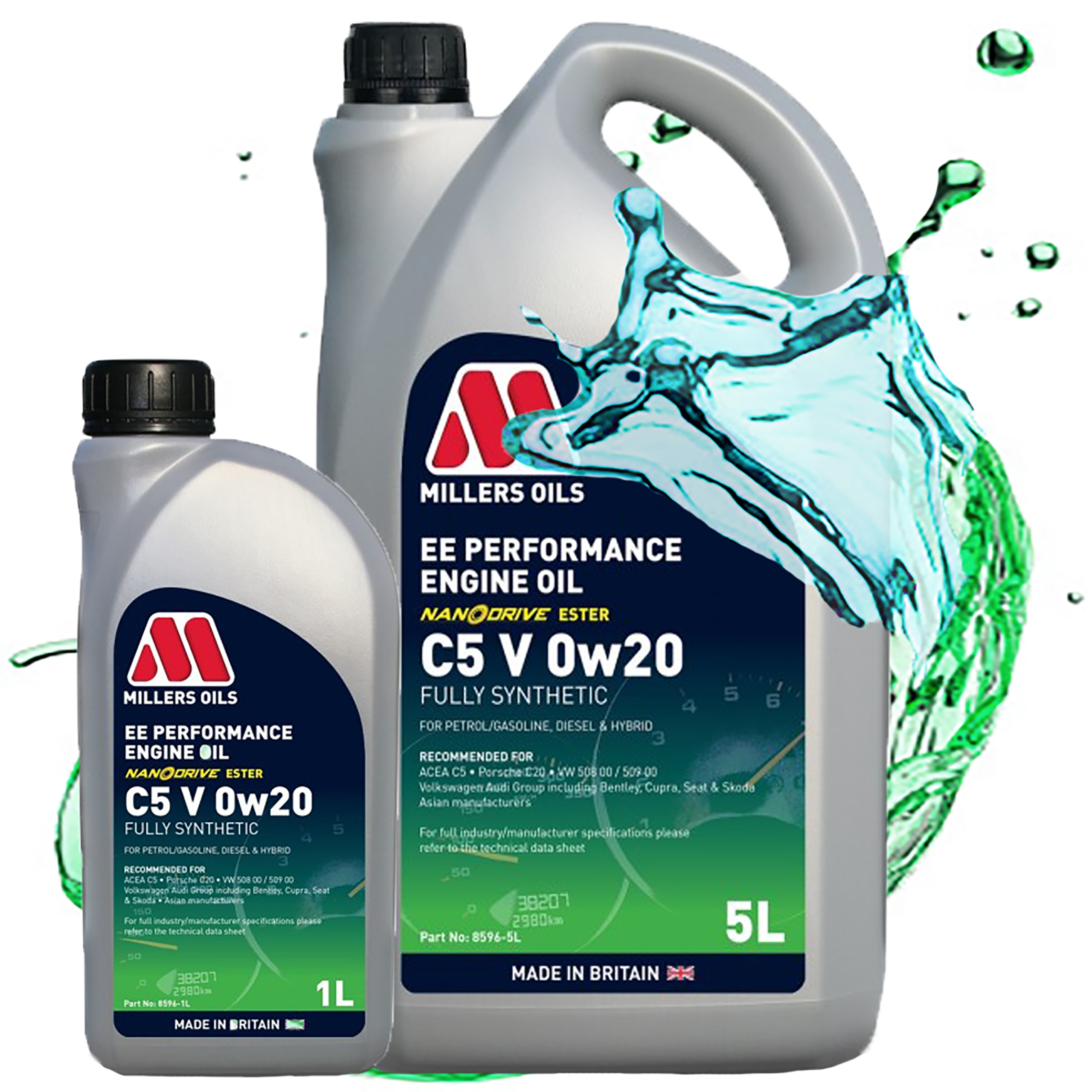 Syntetický Motorový Olej Millers Ee Performance V 0W20 508 509 Estery 6L