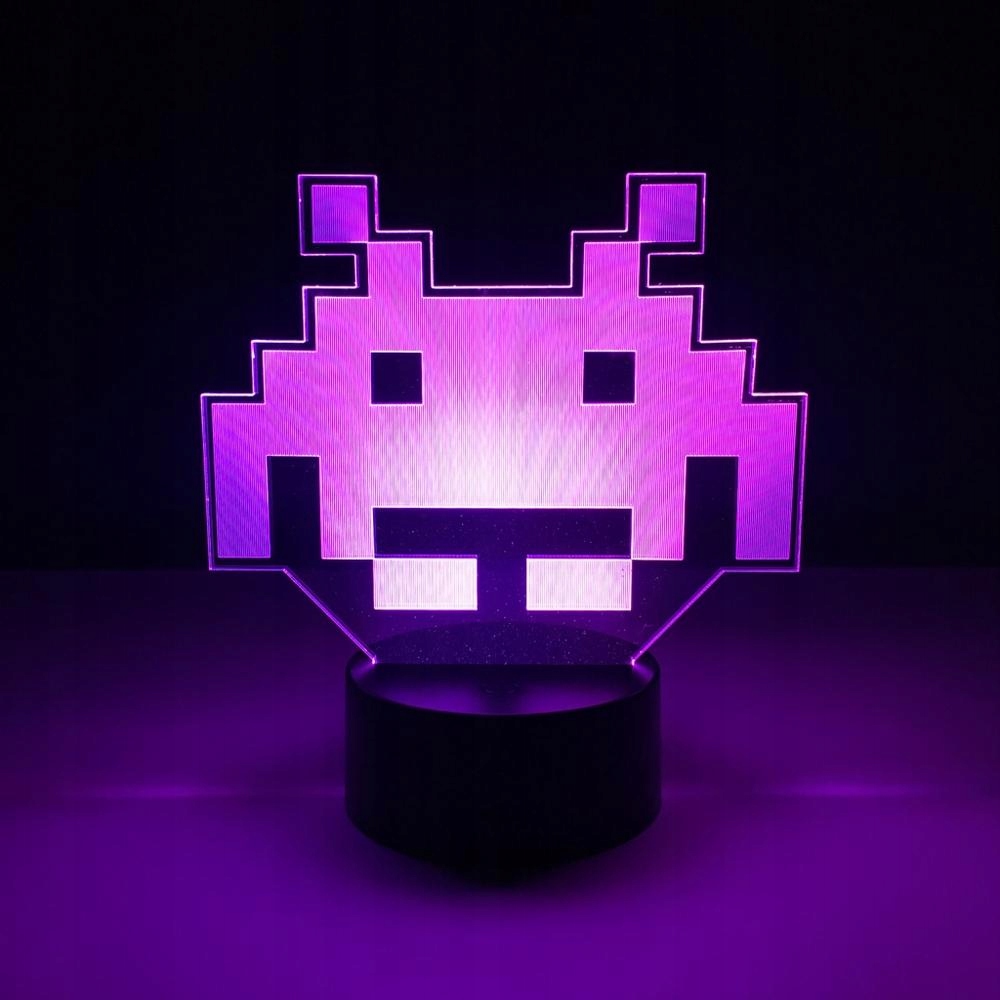 LAMPKA Space Invaders 16 kolorów RGB Pilot Bohater Inny