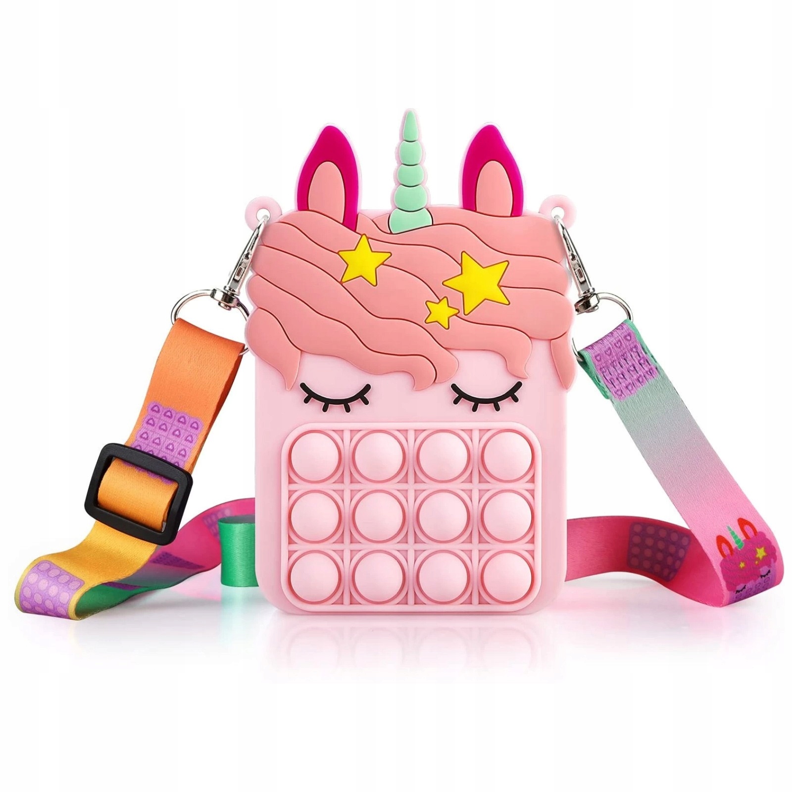 

Torebka Saszetka Push Bubble Pop It Jednorożec