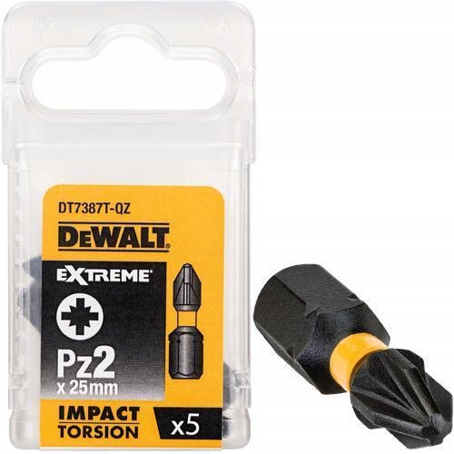 

DT7387T Dewalt Bity udarowe Pzx25 mm (5szt)