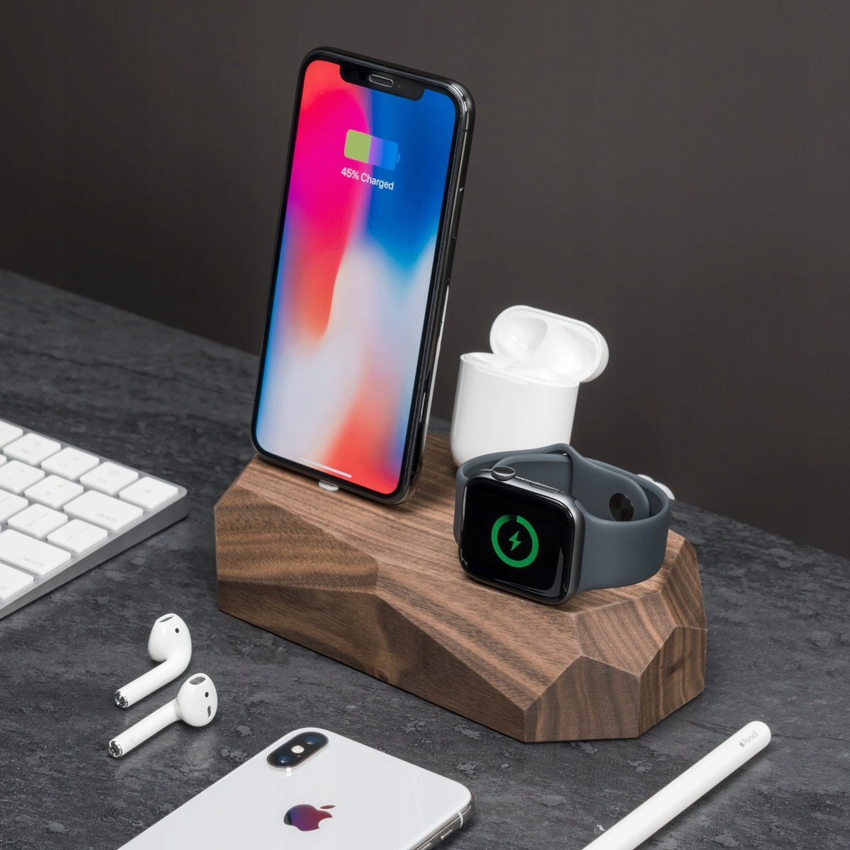 Stacja Dokująca Dock do iPhone Airpods Apple Watch Marka Oakywood