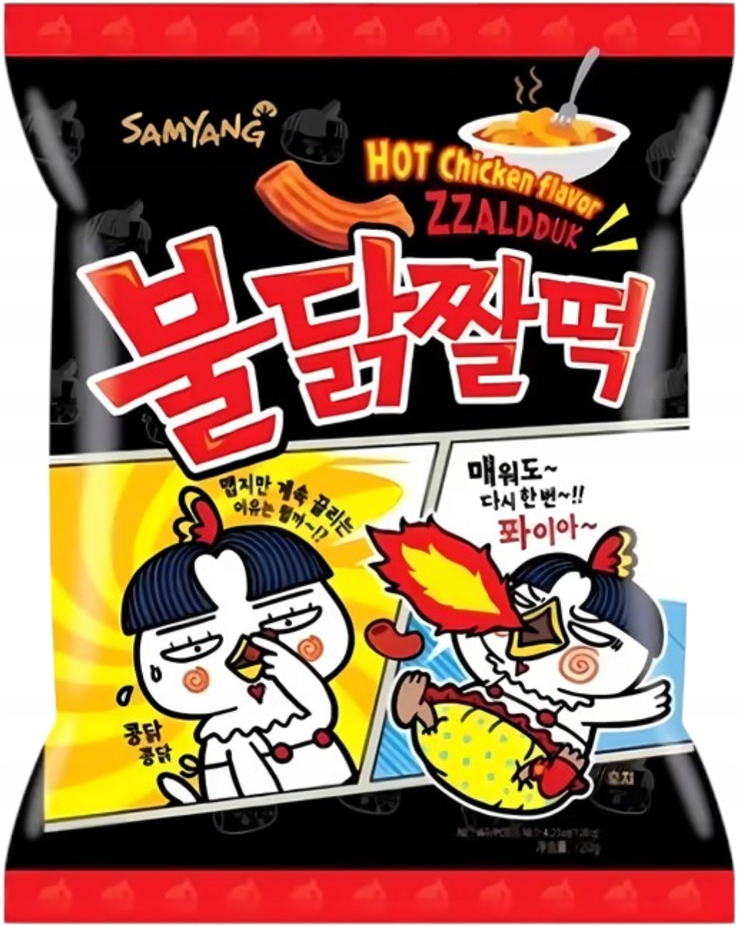 SamYang csípős csirke ízű snack (zzaldduk) 120g, Minőségmegőrzési idő: 2026.11.12.
