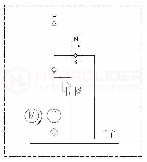 ZASILACZ AGREGAT HYDRAULICZNY 24V 2 2KW 3 3cm3 10L Part number 1 12 10 030 4
