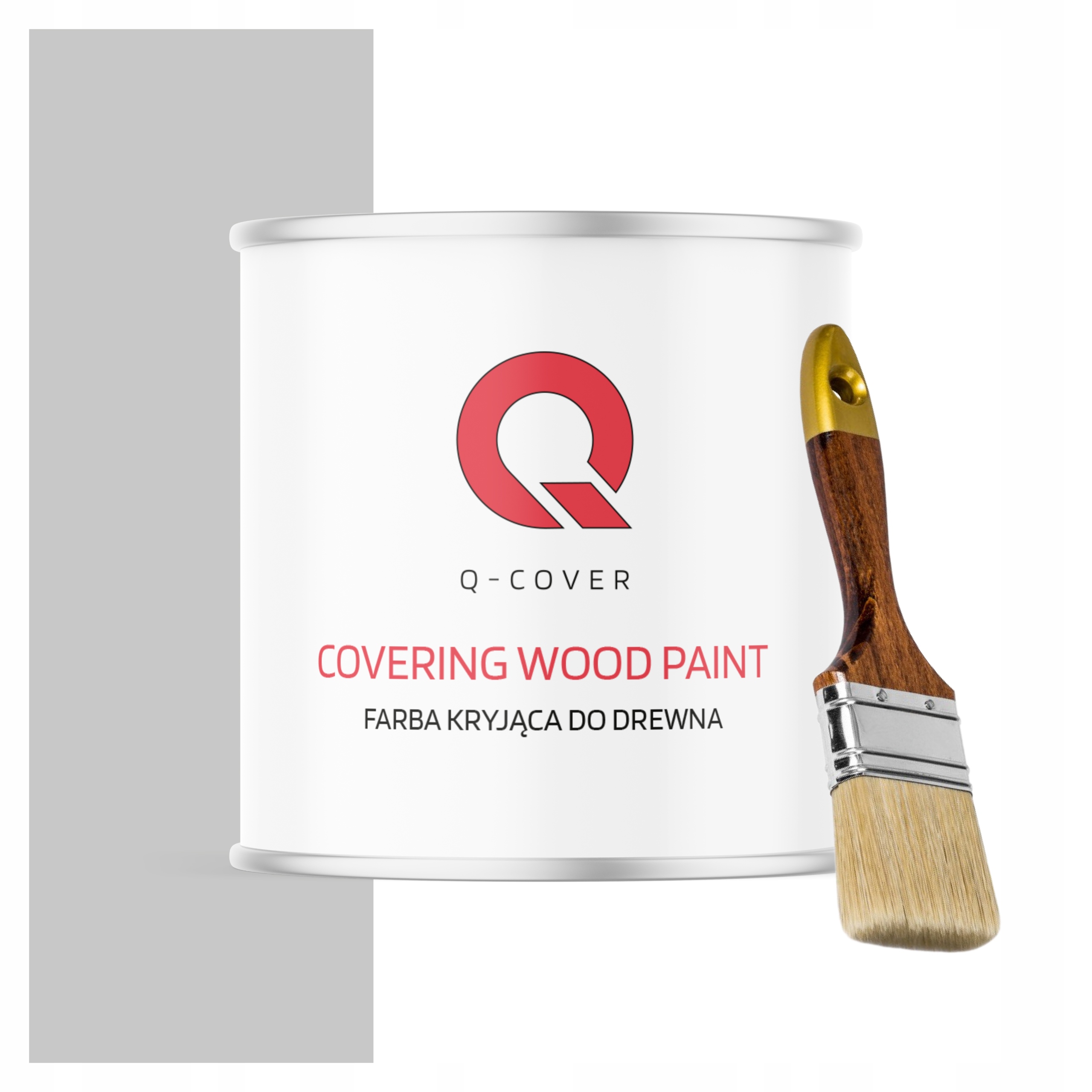 Krycí Barva na dřevo 2.5L Mat Barva Mléčná šedá Uv štětec
