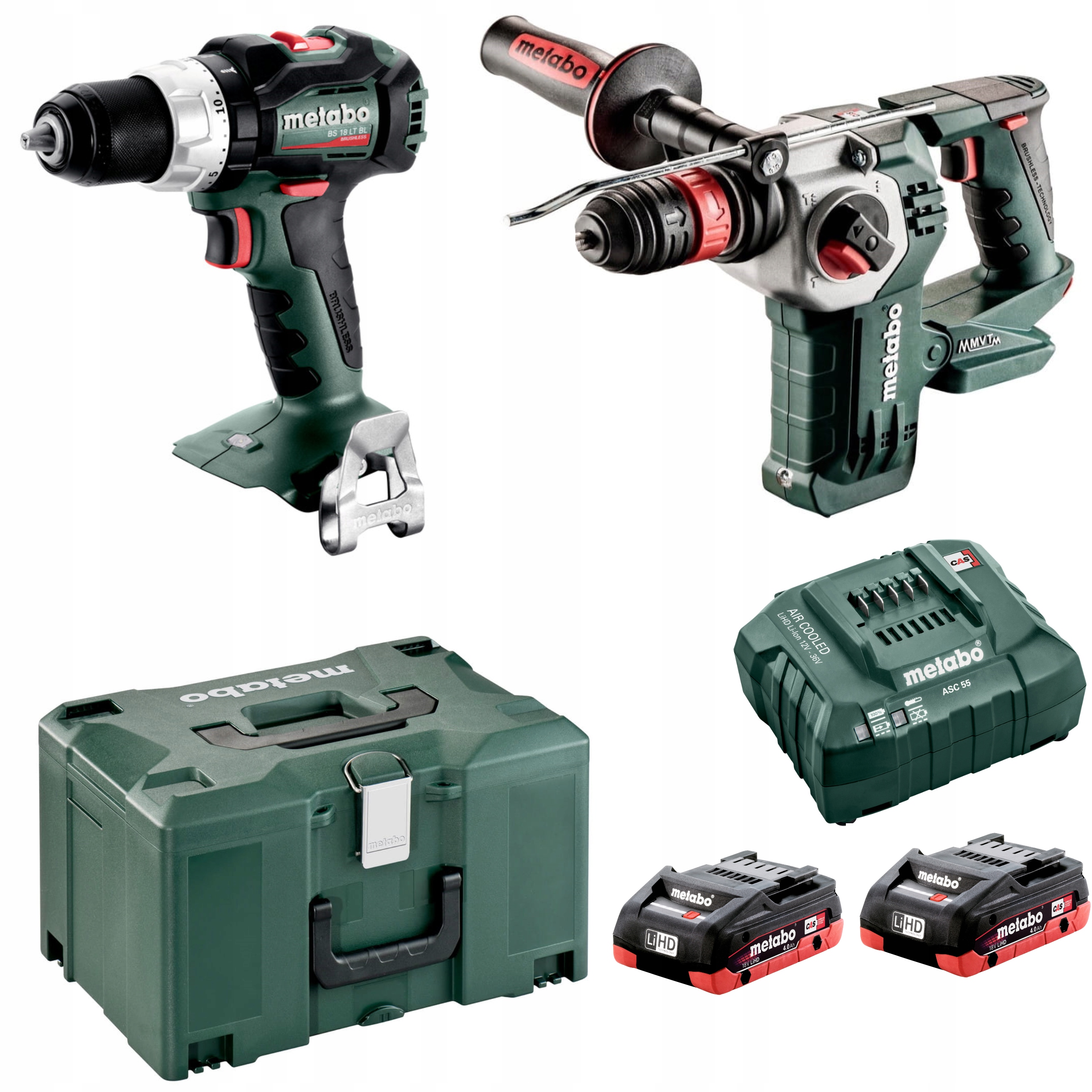 METABO COMBO WKRĘTARKA MŁOT AKUMULATOROWY 18V