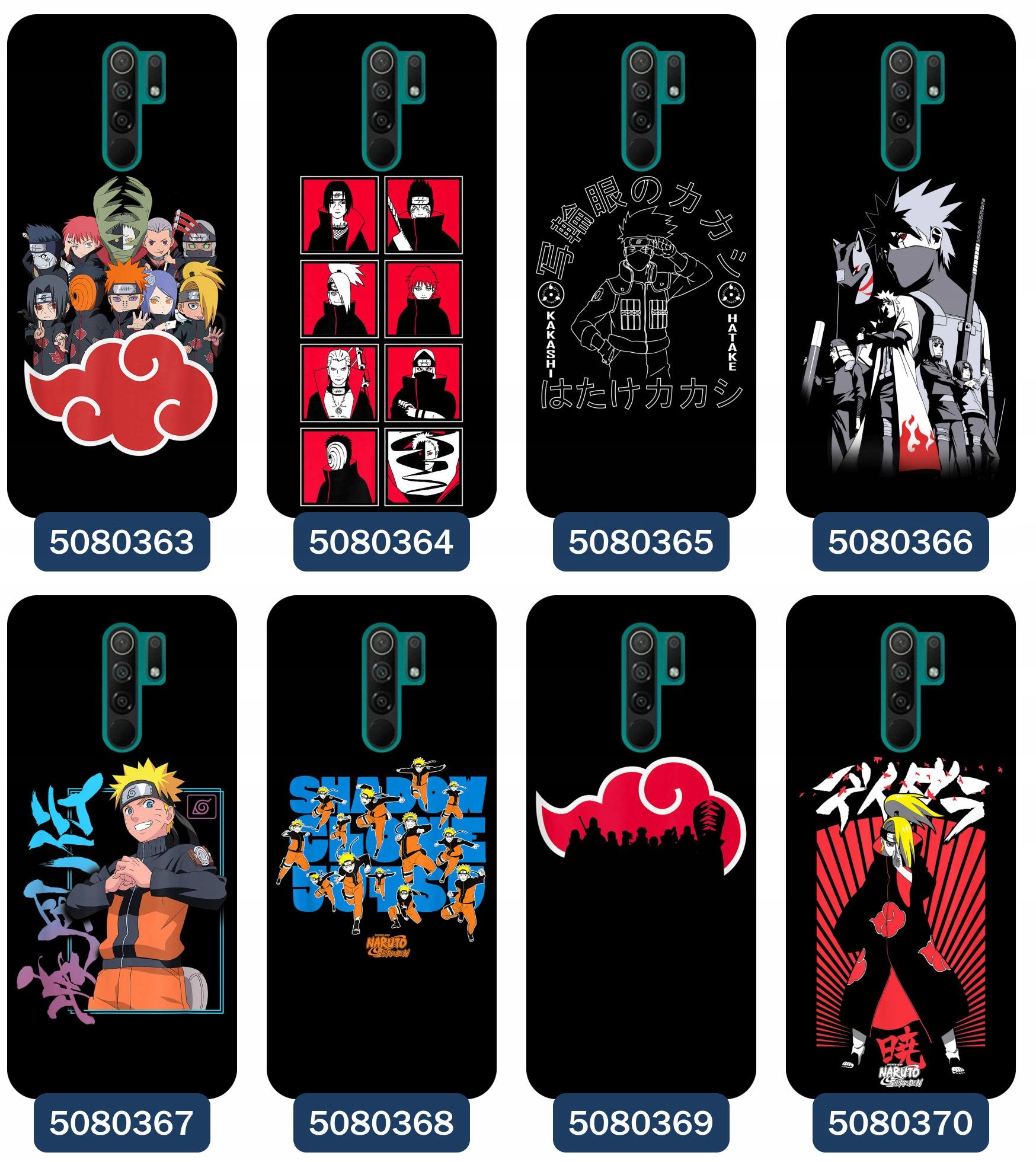 Etui do Xiaomi Redmi 9 Naruto anime wzory Marka Inna