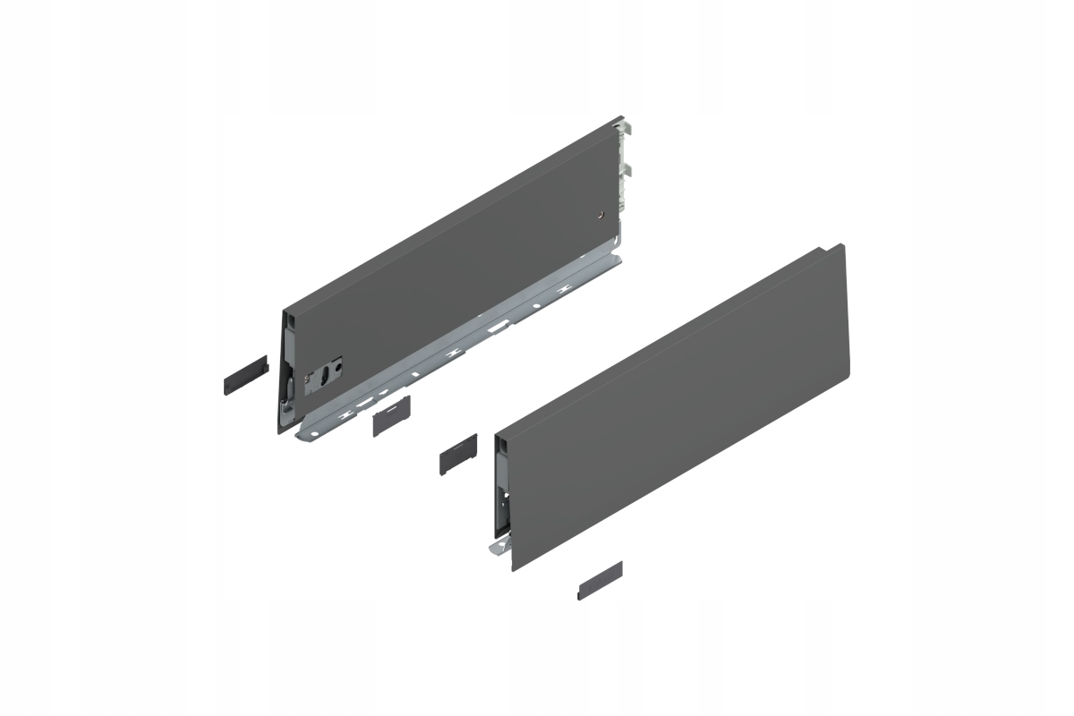 Blum 470K4002S Bok Merivobox, výška K (129 mm) 400 mm, antracit mat