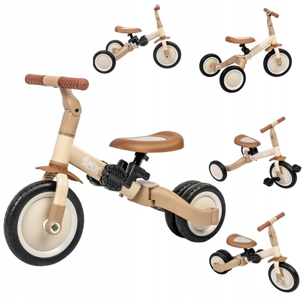 Wielofunkcyjny Rowerek Biegowy 4W1 3-KOŁOWY, 4-KOŁOWY, Toyz Fox Jeździk