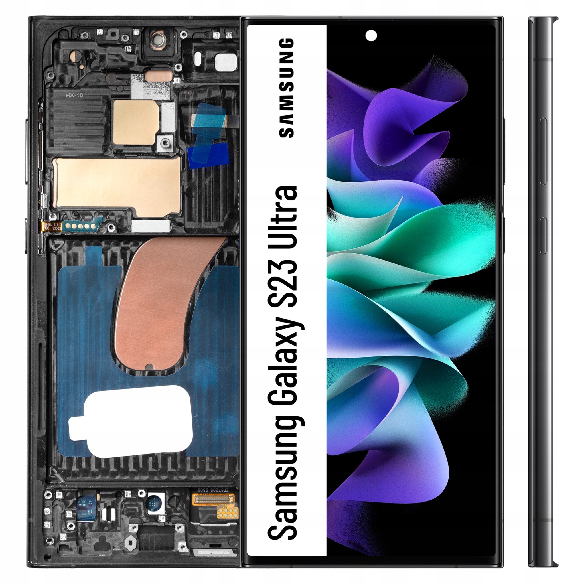 Incell pro Samsung Galaxy S23 Ultra Černý LCD displej Dotykový displej Rámeček