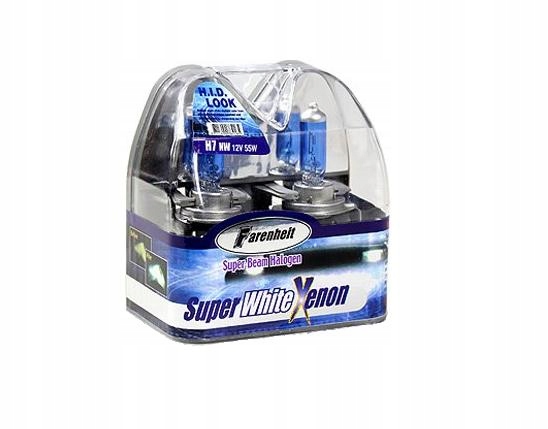 Żarówki Farenheit H7 55W White Xenon Look Żarówka Komplet 2 sztuki