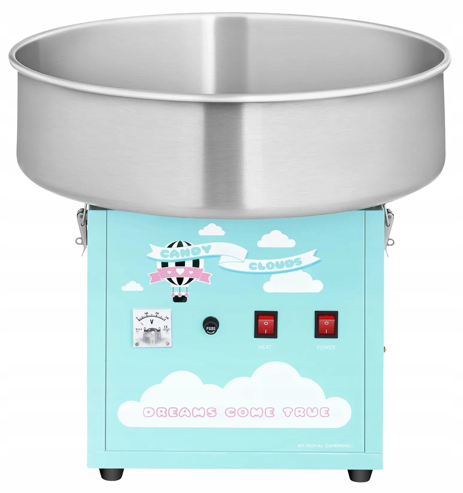 Maszyna do waty cukrowej 1200W misa 52 Royal Catering RCZK-1200-BG 10011084
