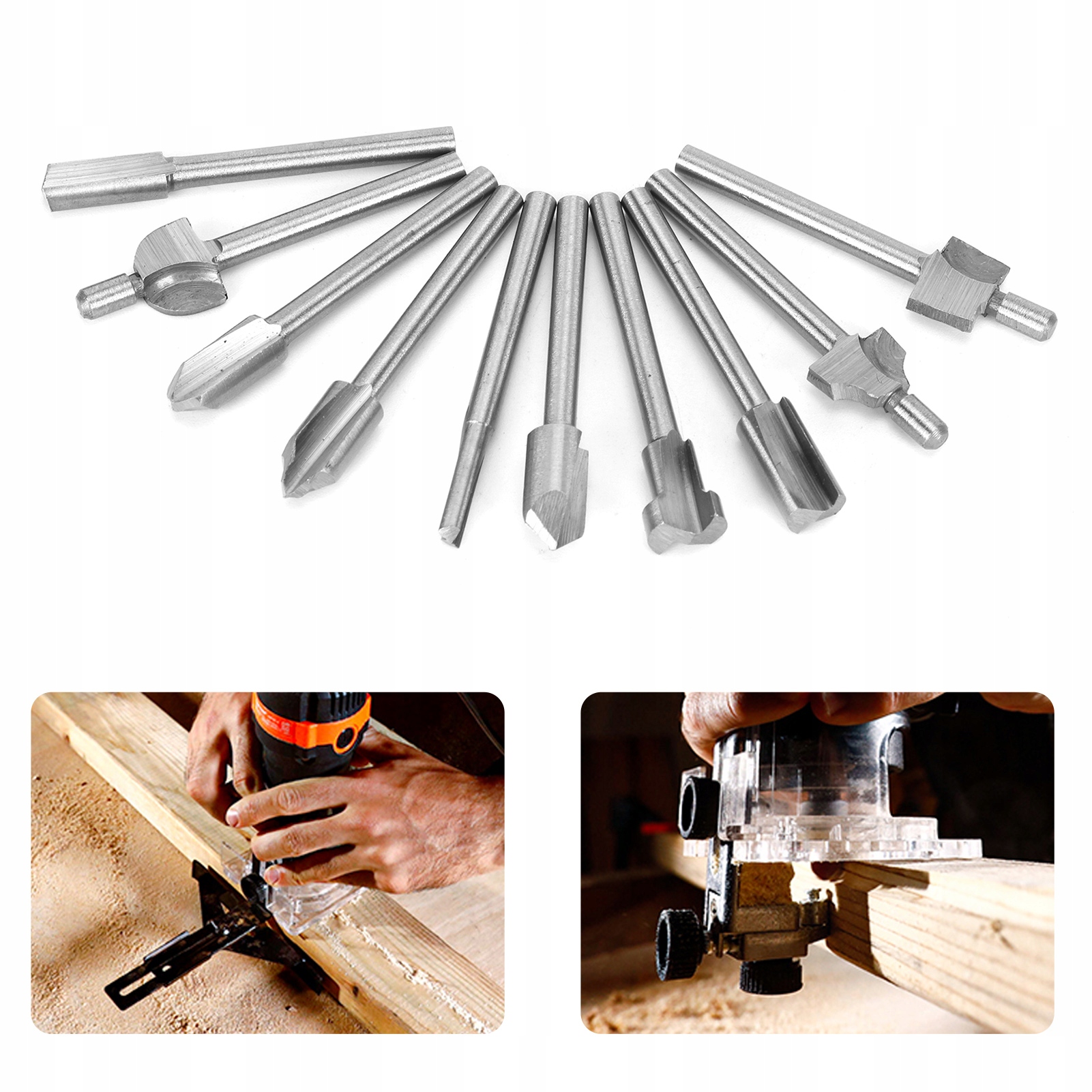 FREZY DIAMENTOWE MINI SZLIFIERKA 10SZT Rodzaj frezu inny