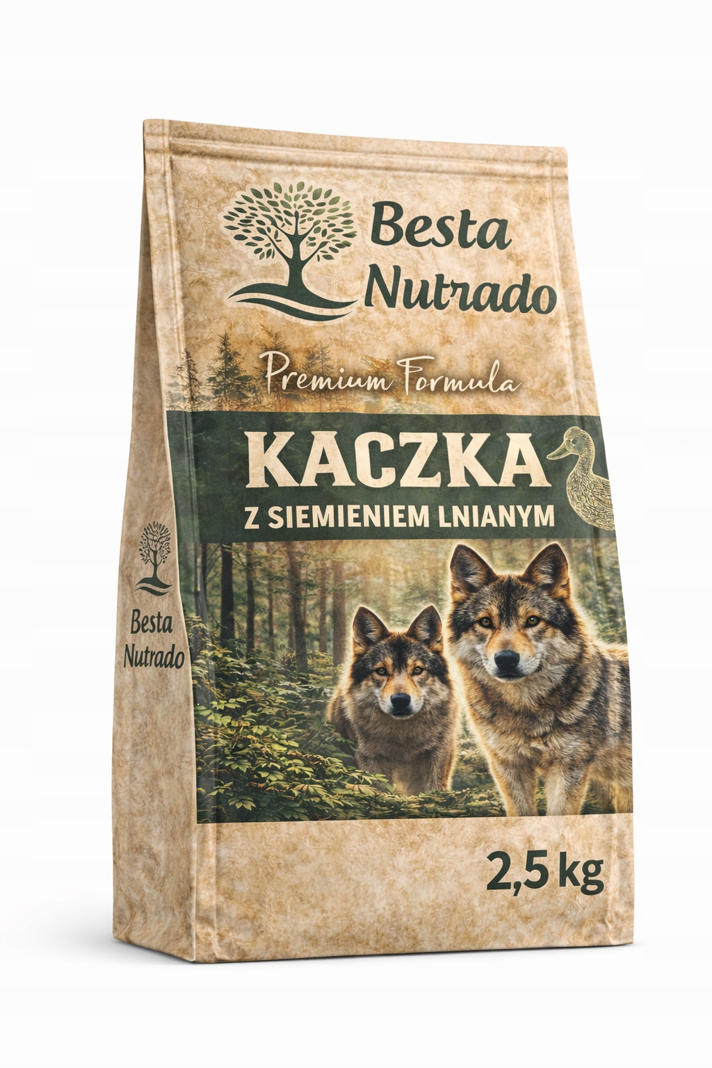 Besta Nutrado Kaczka z Siemieniem Lnianym 2,5 kg – 80% mięsa Karma Premium