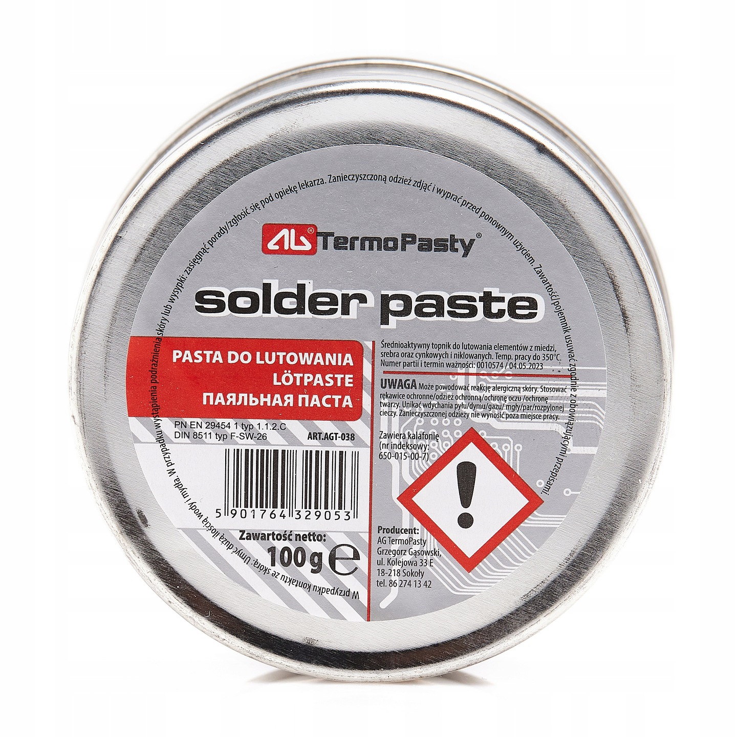 

Pasta Lutownicza Do Lutowania 100G Ag Termopasty