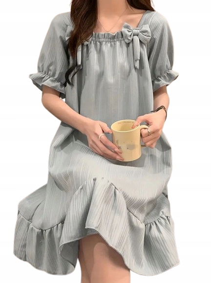 Roztomilá Košile Noční Dívčí Styl Letní Večerní Šaty XXL