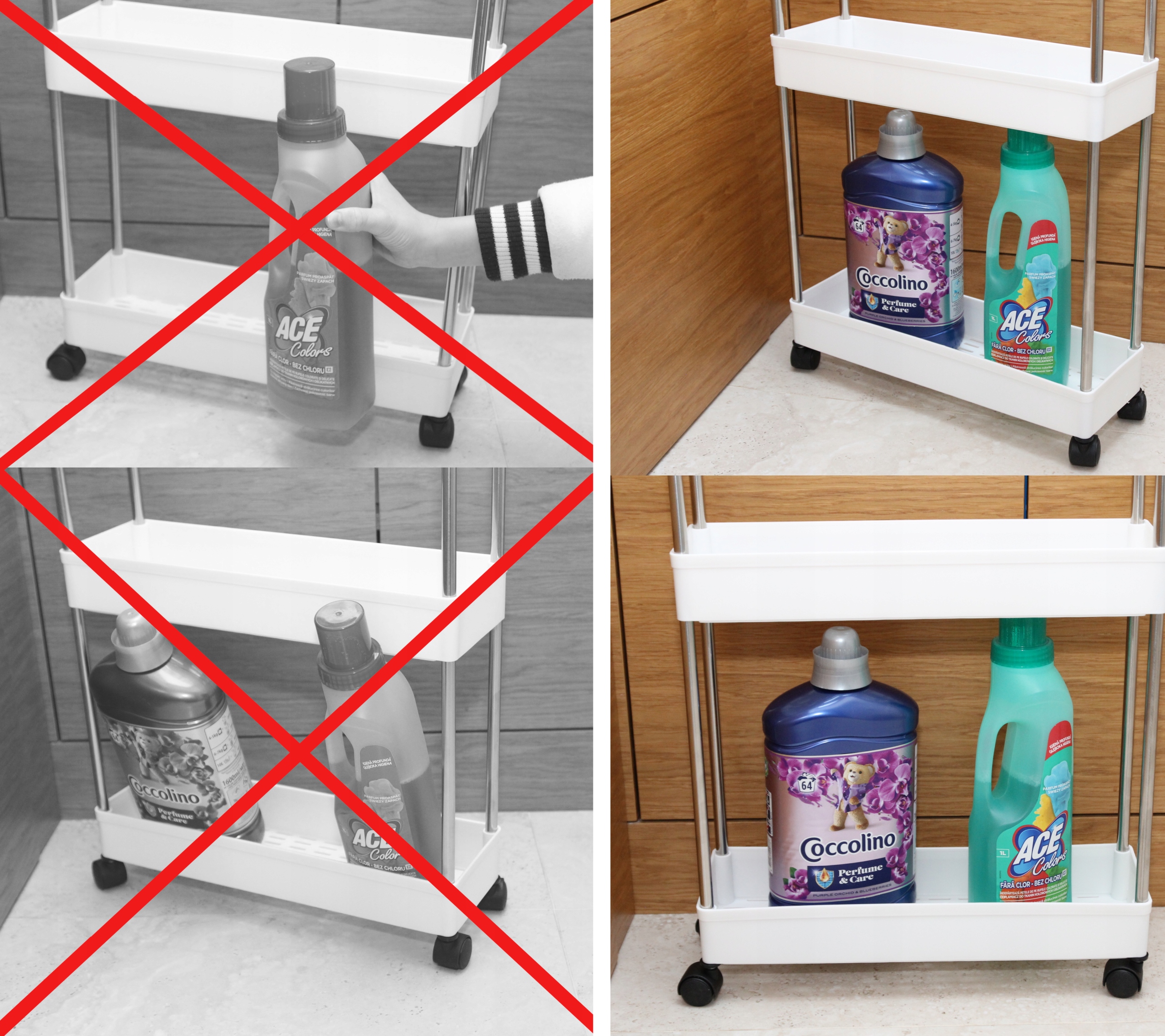 MOBILNA SZAFKA REGAŁ NA KÓŁKACH KUCHENNA 4 półki EAN (GTIN) 6406182631461