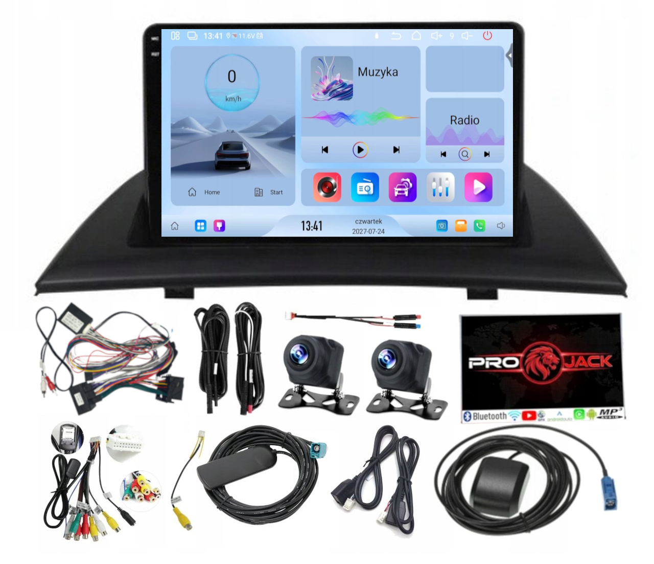 Rádio Navigácia Carplay Gps Android Bt Bmw X3 2003-2010 4GB 64GB Sim