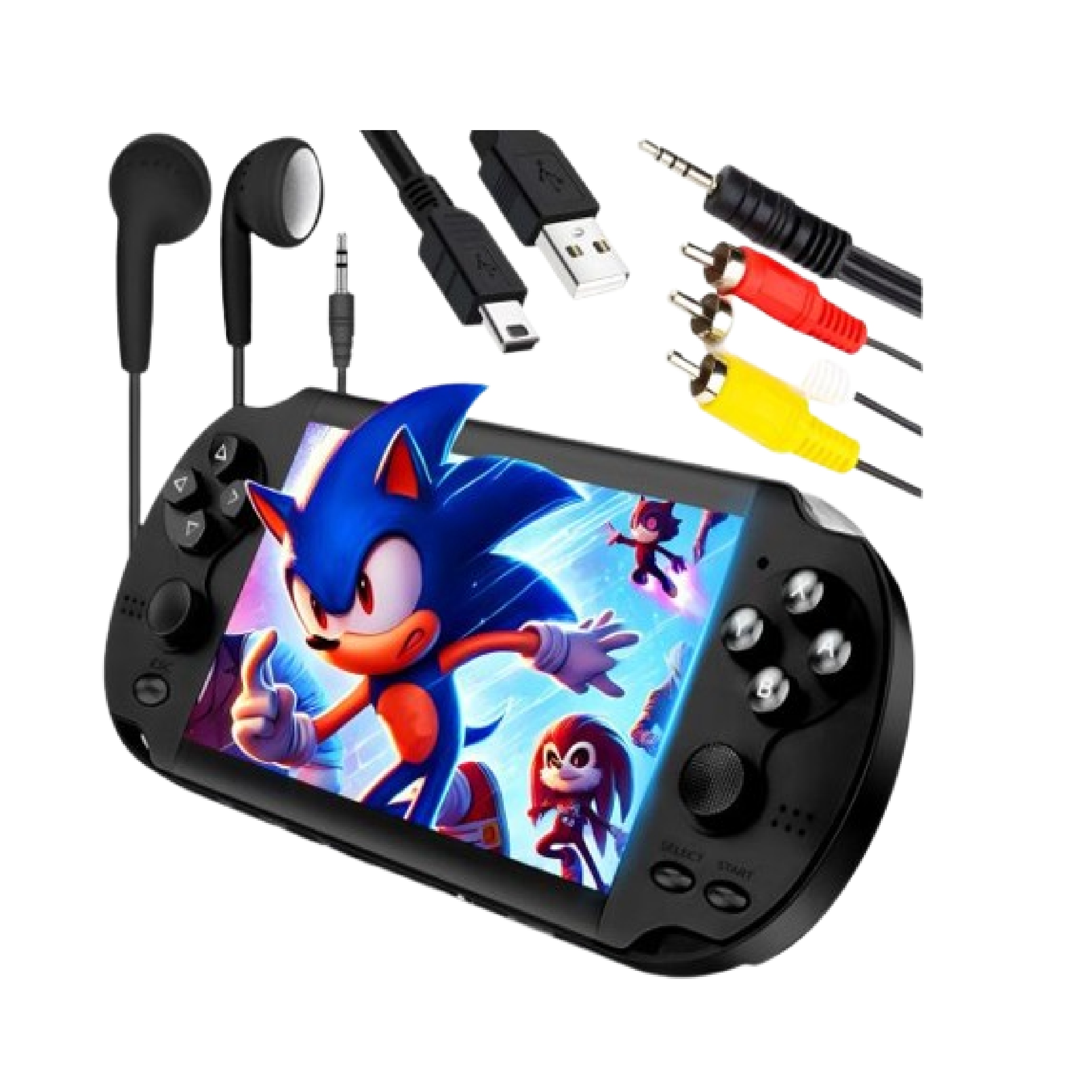 Mini Konsola Przenośna X Do Gier Retro 1000+ Gierek 8 Gb Pl Menu Tv 5,1"