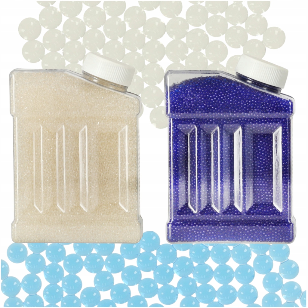 KULKI ŻELOWE HYDROŻELOWE DO PISTOLETU KWIATÓW PRZEŹROCZYSTE NIEBIESKIE MIX