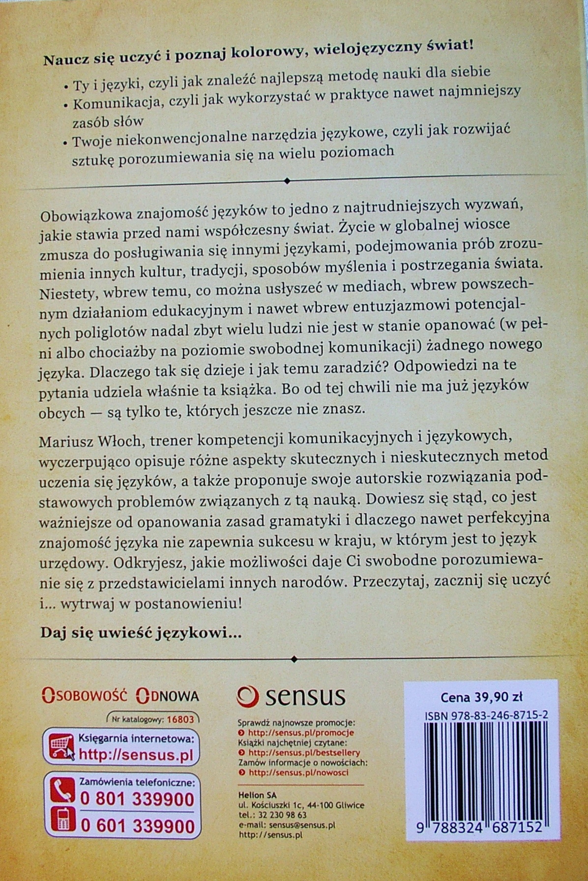 WŁADCA JĘZYKÓW - Mariusz Włoch [6106C] Przedmiot Języki obce