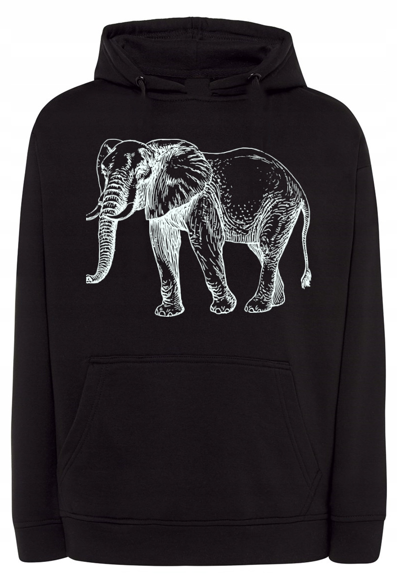 Pánská mikina se zvířecím potiskem Slon Elephant vel. 3XL