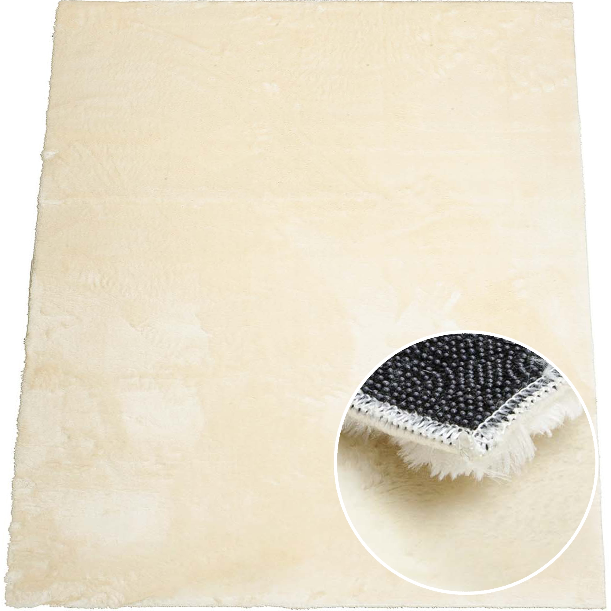 Koberec Běhoun Koberec Běhoun Měkký Plyšový Nadýchaný Béžový 80x150 cm