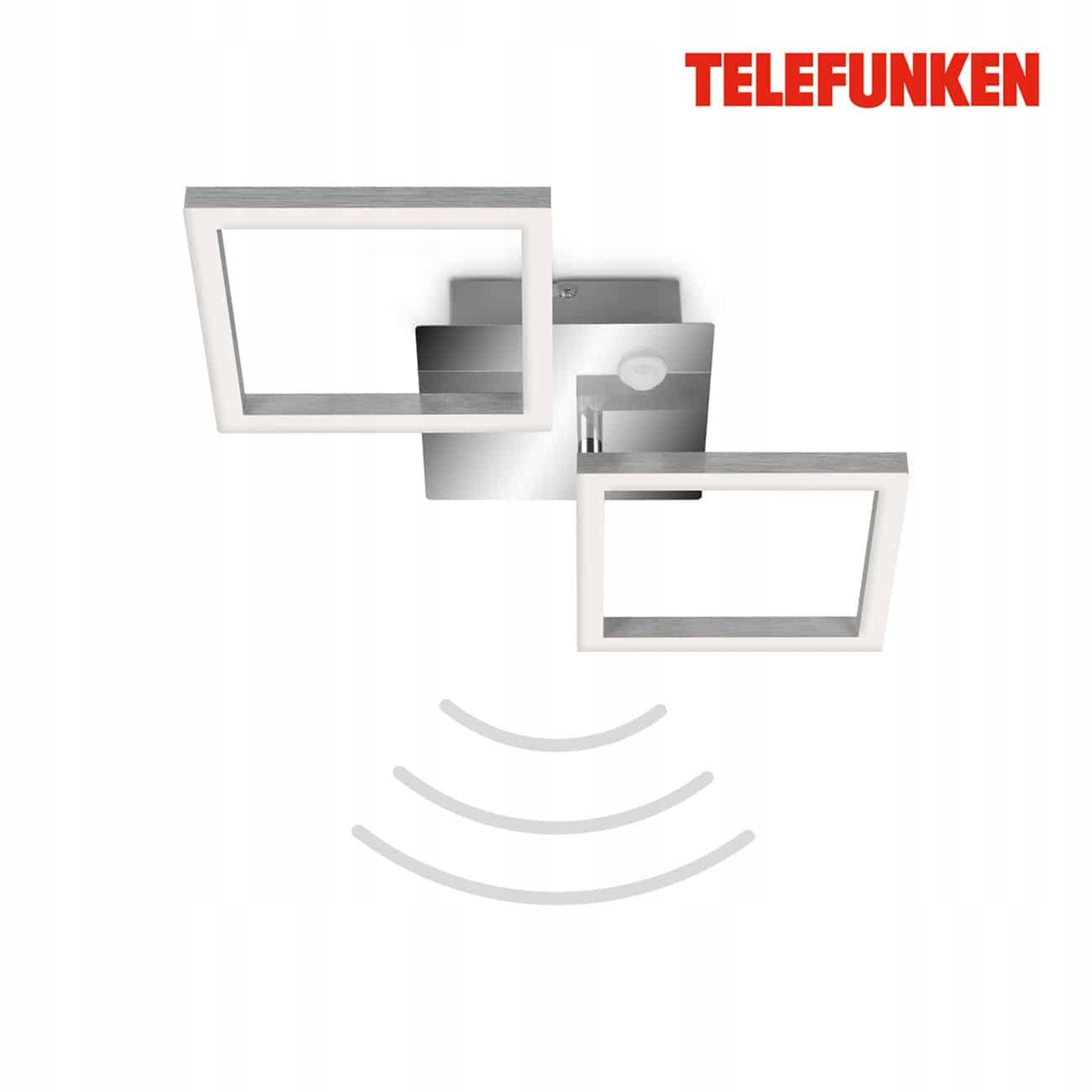Telefunken Led stropné svietidlo 47cm, 12W, senzor, chróm-hliník, TF318508TF